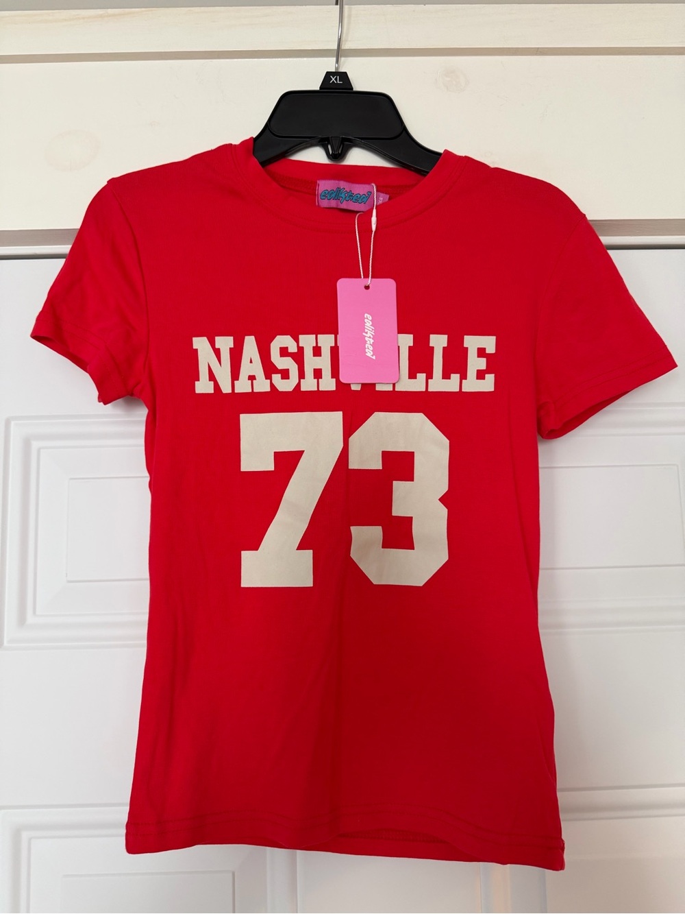 NWT Edikted Red Nashville 73 Women’s Baby Tee